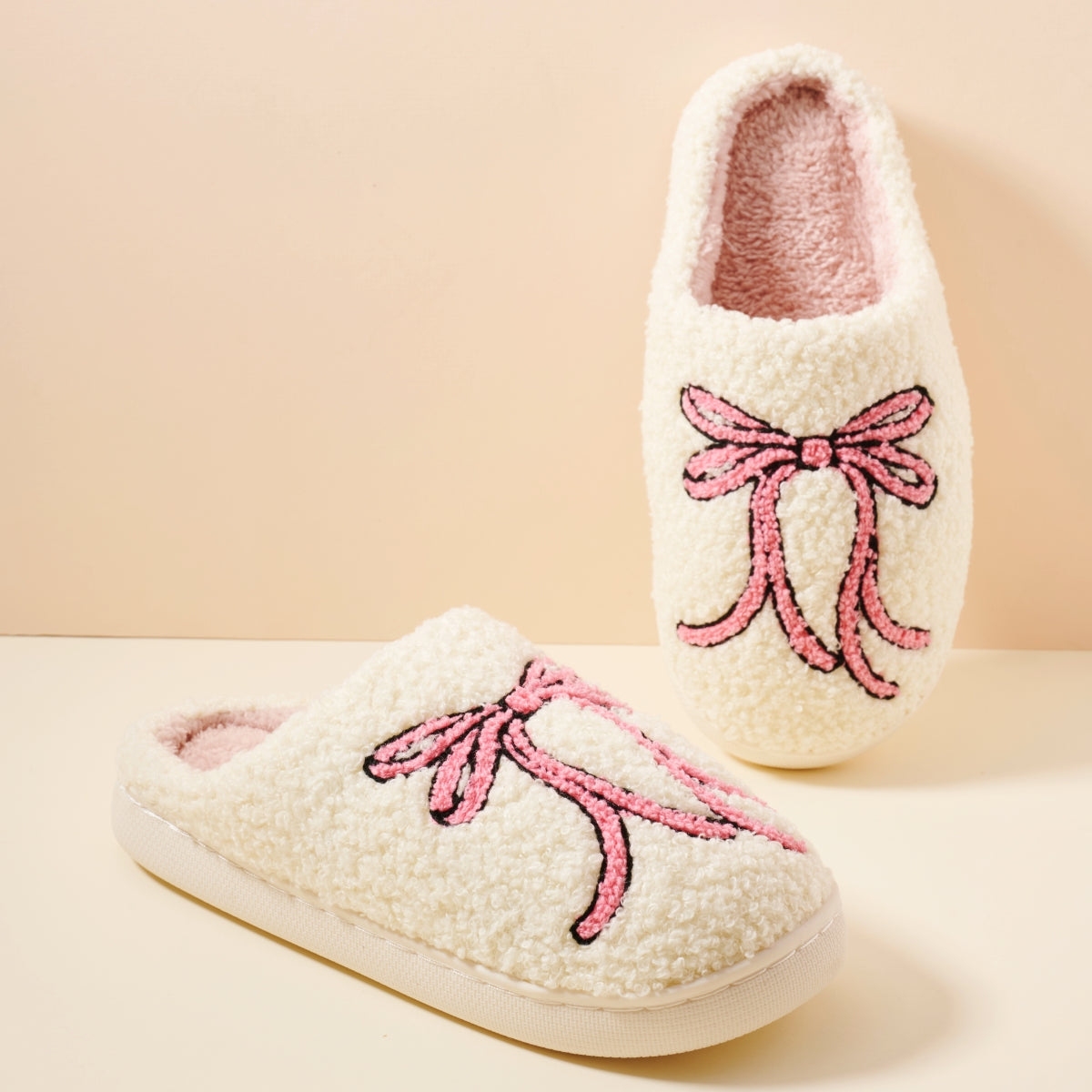 Large Ribbons Home Slippers