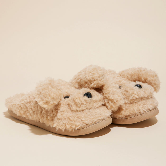 Doggie Basic Fuzzy Slippers