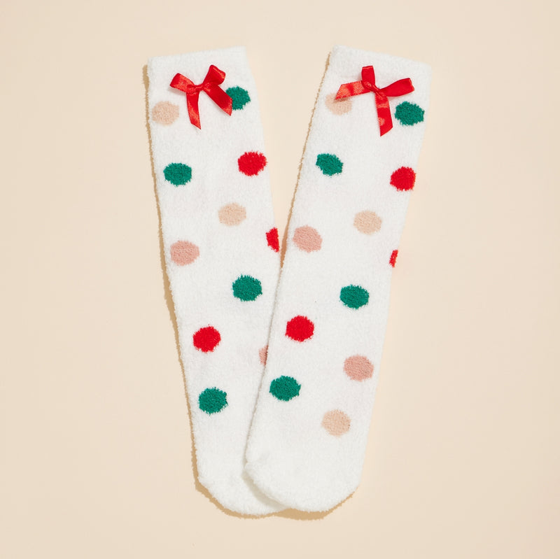 Christmas Fuzzy Socks Assorted Pack of 4