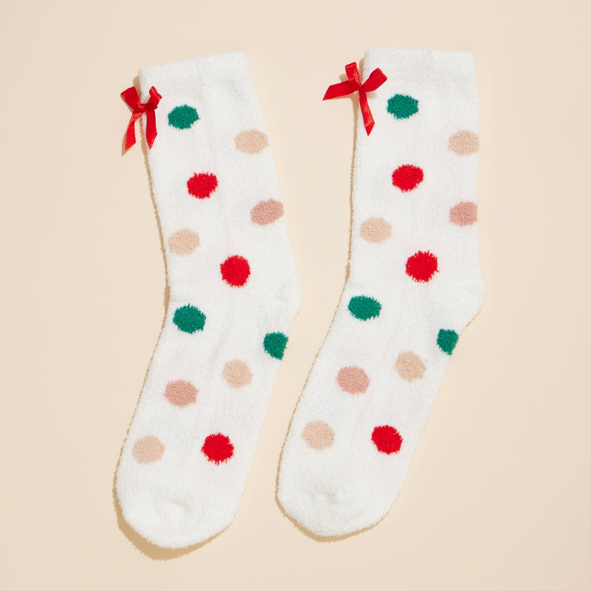 Christmas Fuzzy Socks Assorted Pack of 4