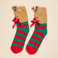 Christmas Fuzzy Socks Assorted Pack of 4