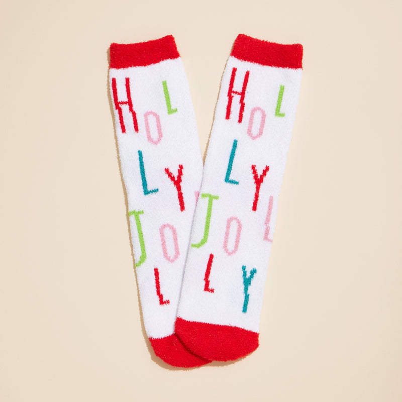 Christmas Fuzzy Socks Assorted Pack of 4