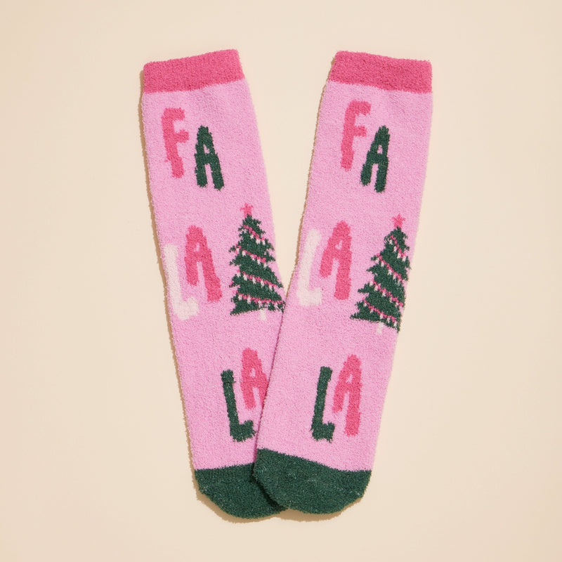 Christmas Fuzzy Socks Assorted Pack of 4