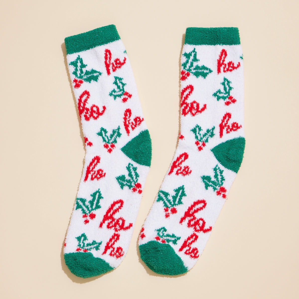 Christmas Fuzzy Socks Assorted Pack of 4