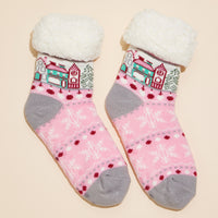 Christmas Fuzzy Socks Assorted Pack of 2