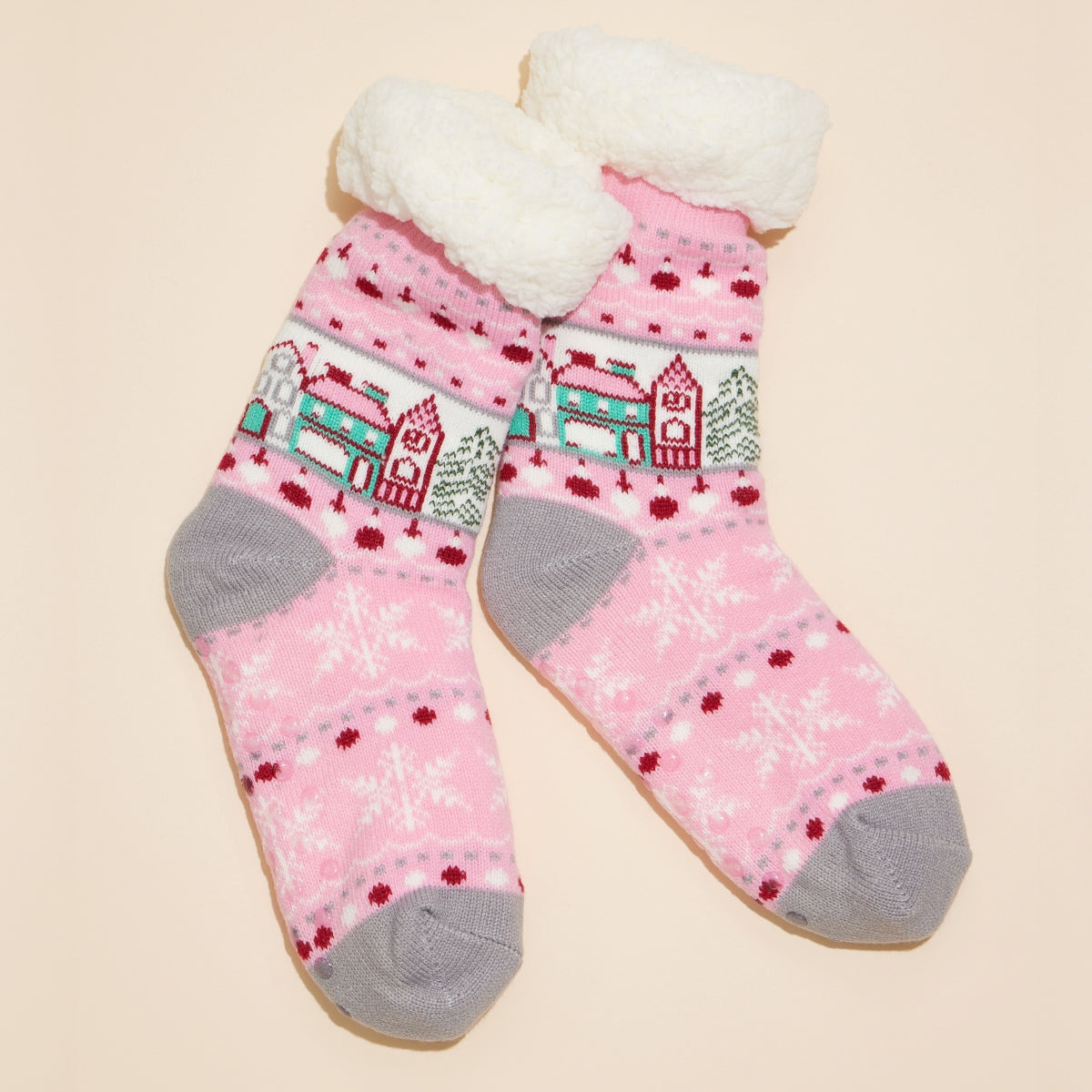 Christmas Fuzzy Socks Assorted Pack of 2