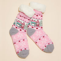 Christmas Fuzzy Socks Assorted Pack of 2