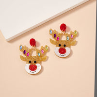 Christmas Rudolph Dangling Earrings