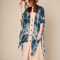 Floral and Paisley Print Kimono