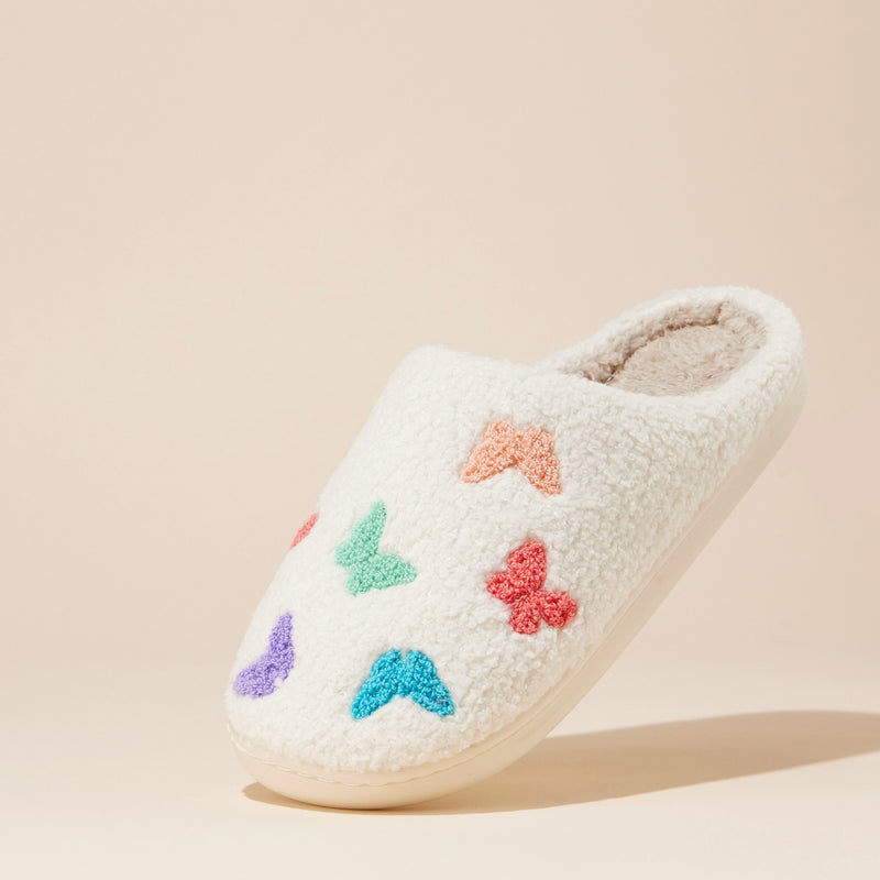 Multi Butterflies Home Slippers