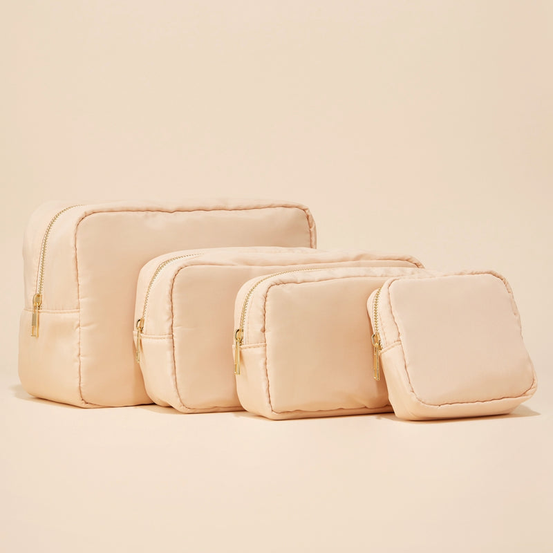 Traveler Nylon Cosmetic Pouch Set