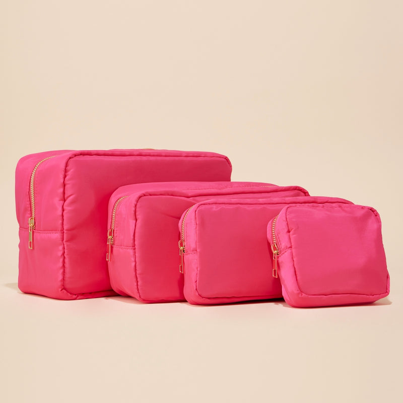 Traveler Nylon Cosmetic Pouch Set