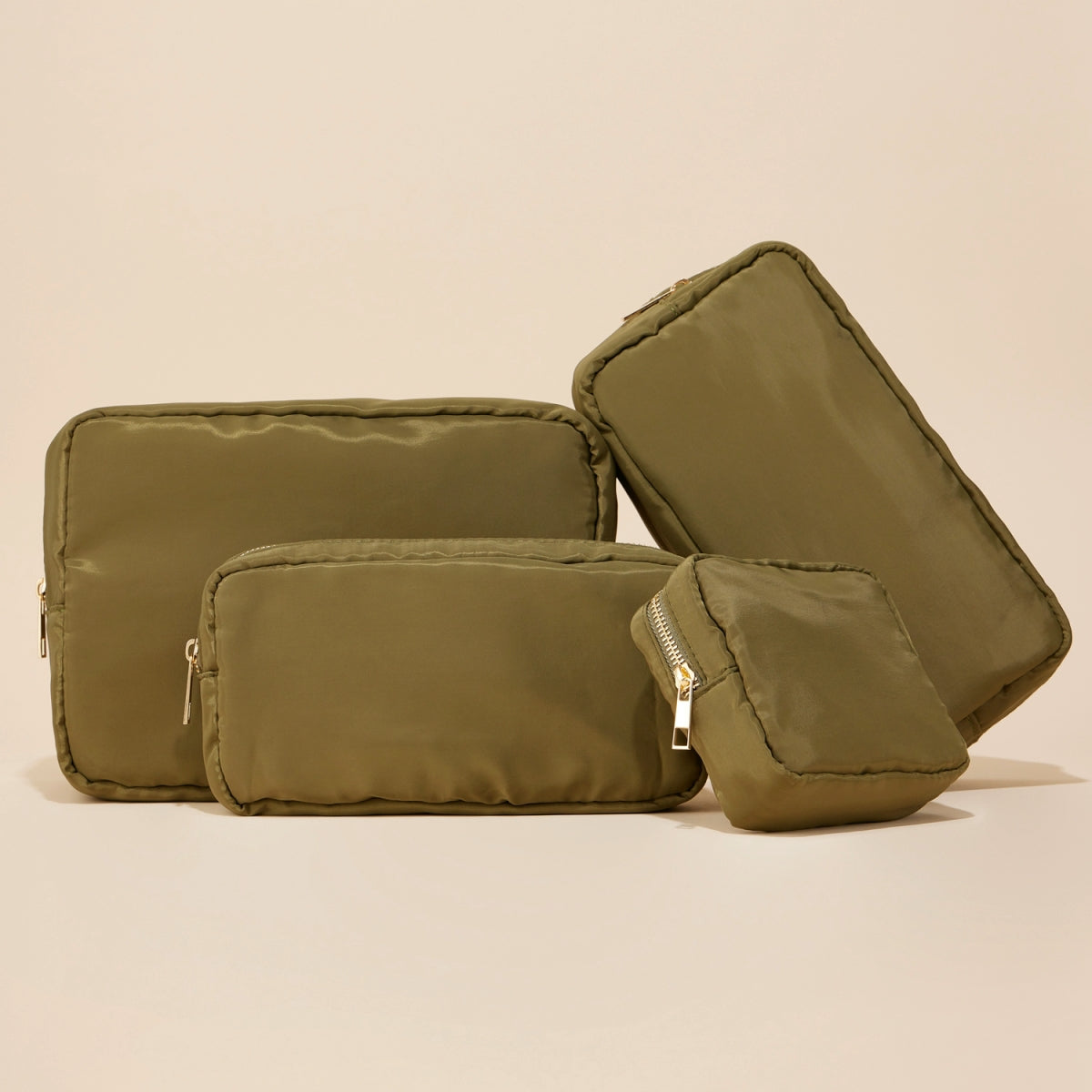 Traveler Nylon Cosmetic Pouch Set