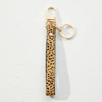 Genuine Leather Wristlet Keychain