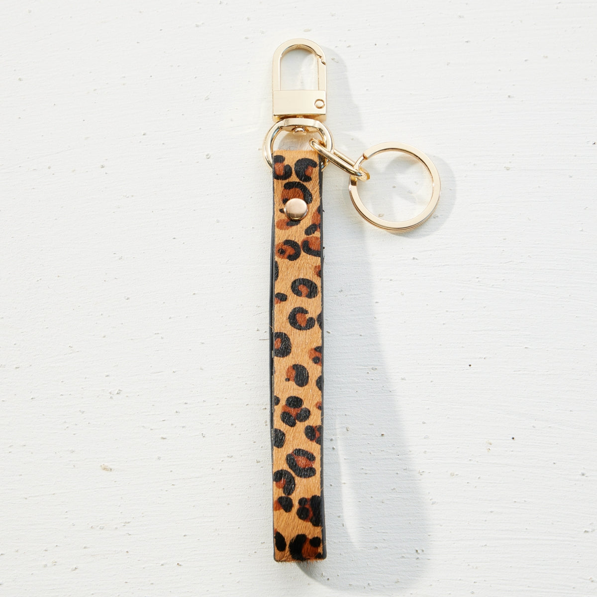 Genuine Leather Wristlet Keychain