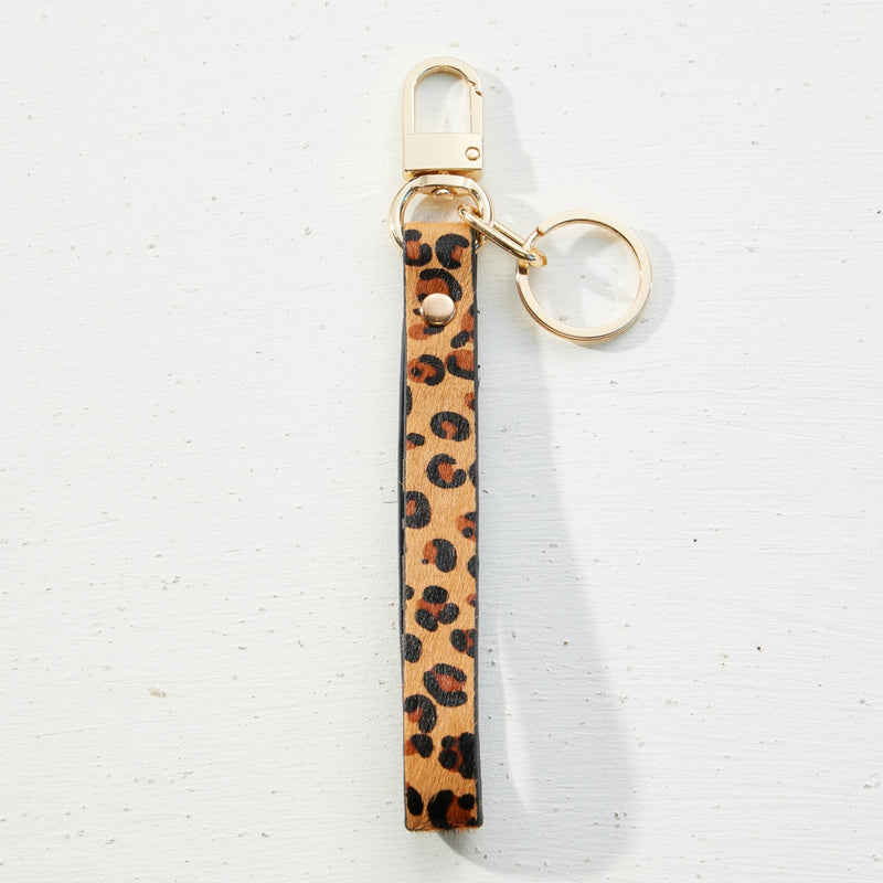 Genuine Leather Wristlet Keychain