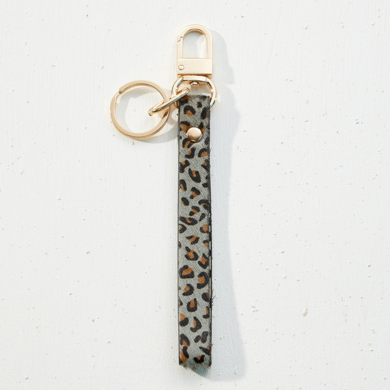 Genuine Leather Wristlet Keychain