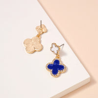 Game Day Enamel Clover Dangling Earrings