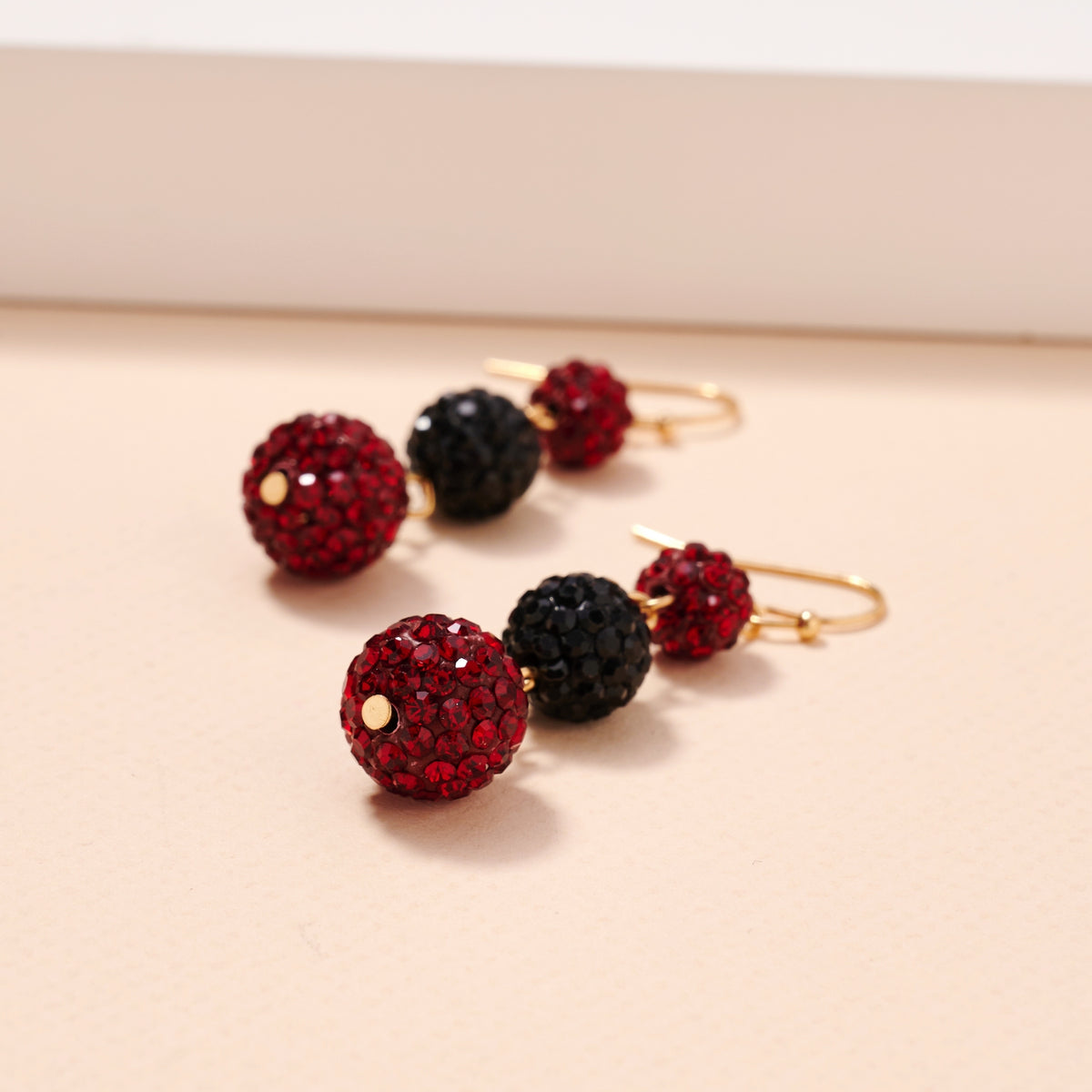 Game Day Rhinestone Balls Dangling Earrings