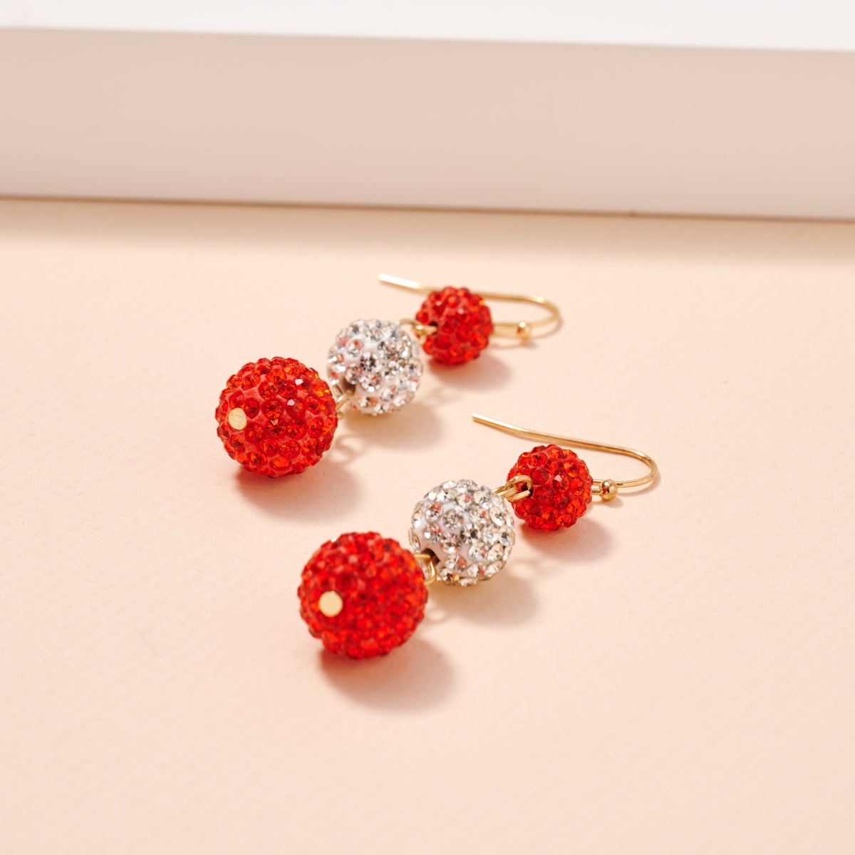 Game Day Rhinestone Balls Dangling Earrings