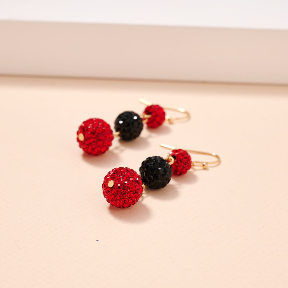 Game Day Rhinestone Balls Dangling Earrings