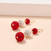 Game Day Rhinestone Balls Dangling Earrings