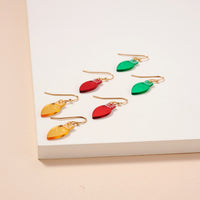 Christmas Lights Dangling Earrings Set