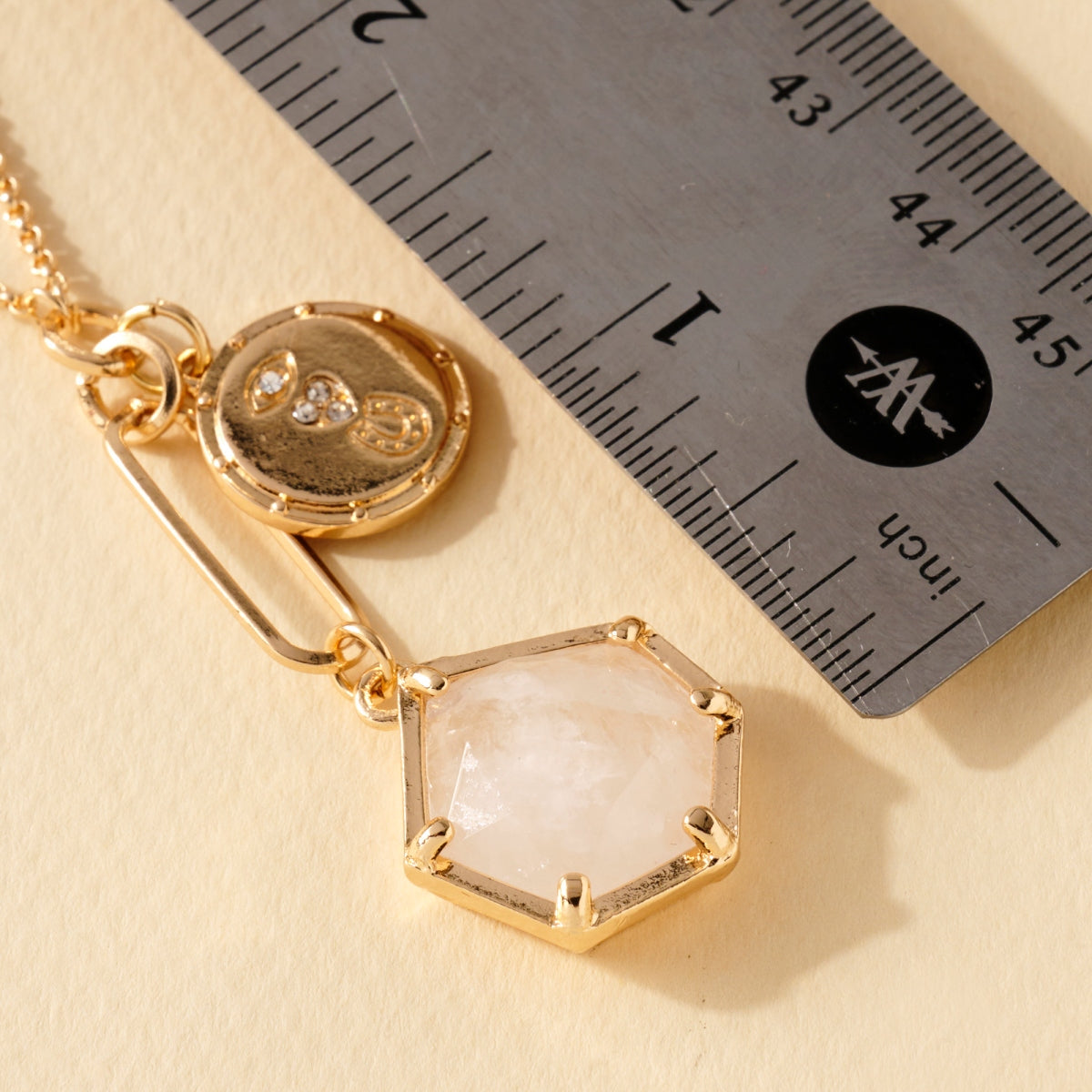 Eye Heart U Stone Pendant Necklace