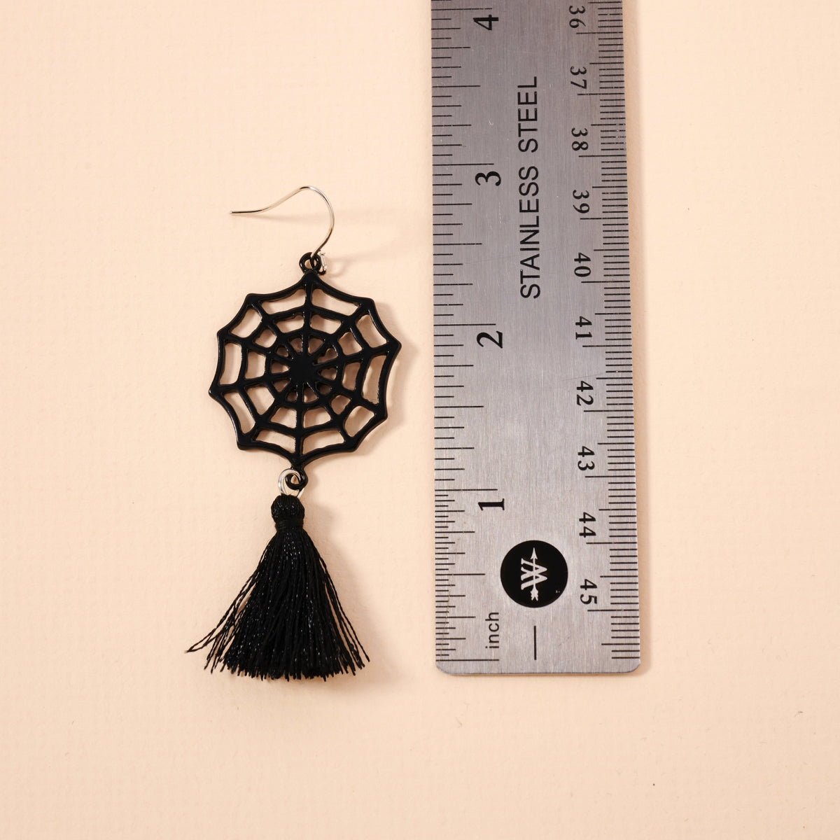 Halloween Spider Web & Fringes Dangling Earrings