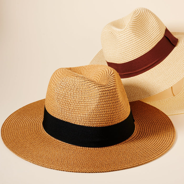 Straw Fedora Hat