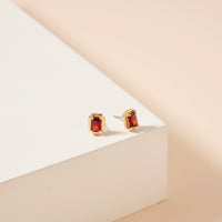 12 Assorted Birth Stone Stud Earrings