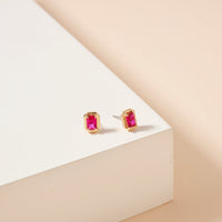 12 Assorted Birth Stone Stud Earrings