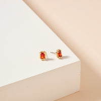 12 Assorted Birth Stone Stud Earrings