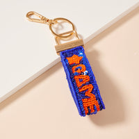 Game Day Seed Beaded Key Chains