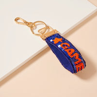 Game Day Seed Beaded Key Chains